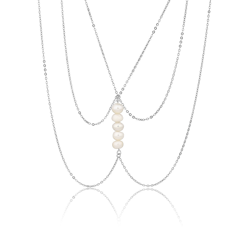 שרשרת בטן Pearl Elegance