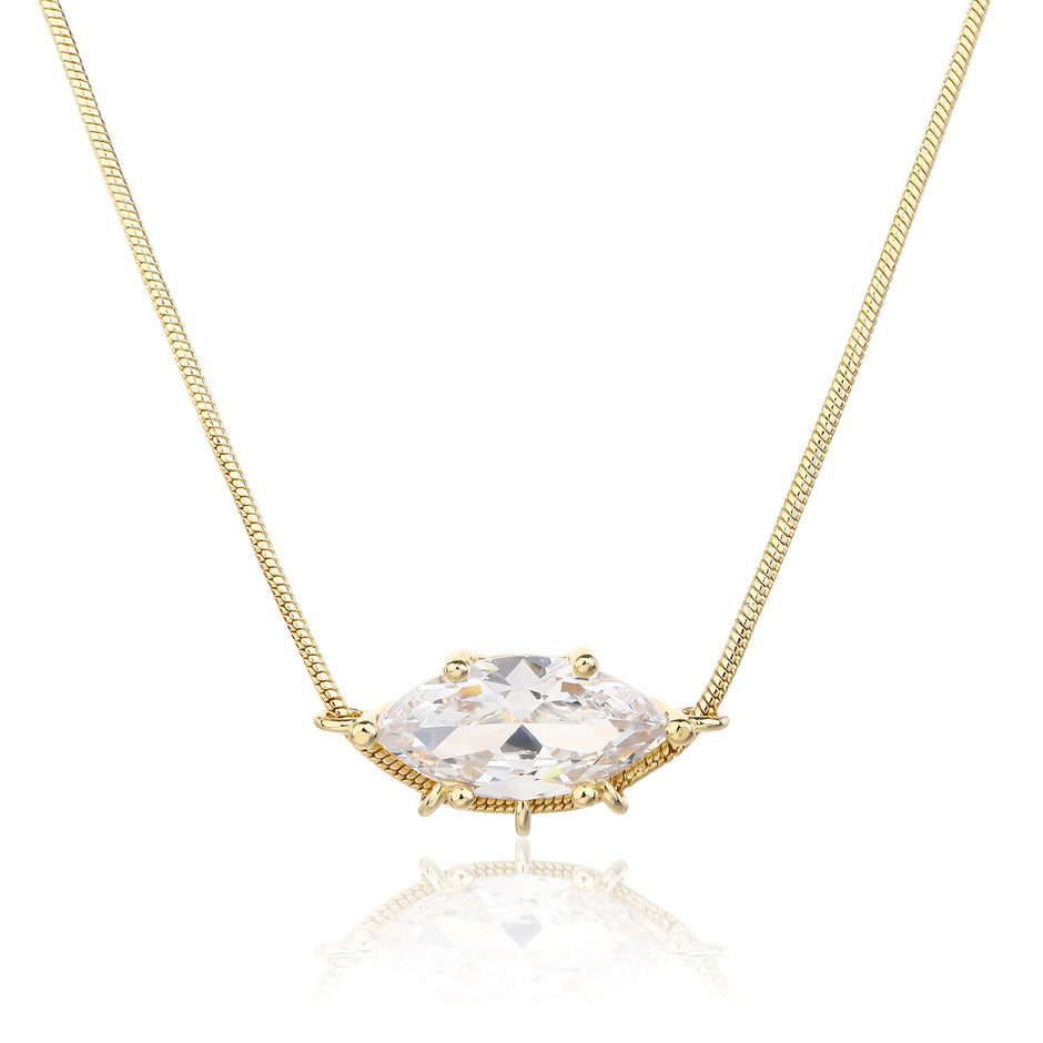שרשרת זהב Solitaire Line
