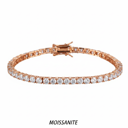 צמיד טניס מוסונייט mosi003-4mm-11.7ct-13.2ct--2-M