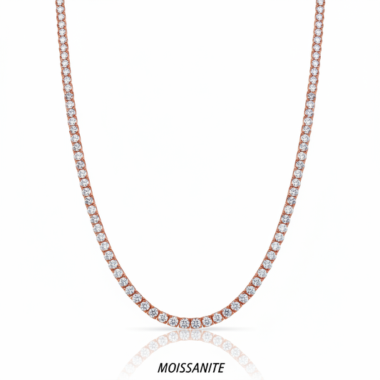 שרשרת טניס מוסונייט mosi005-3mm-14ct- -2-M