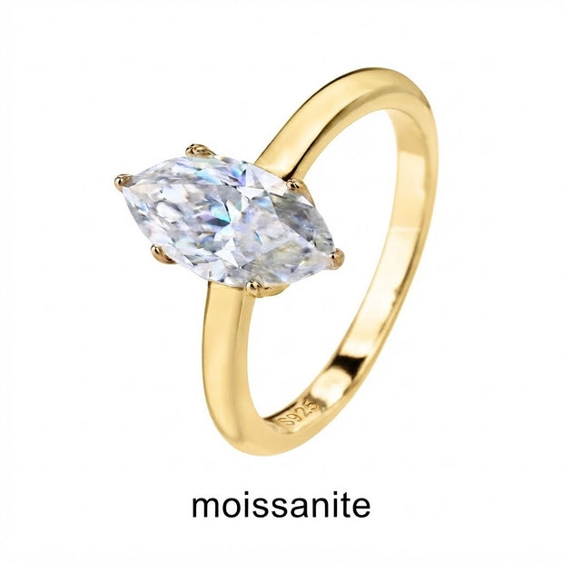 טבעת Élise Marquise Gold