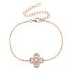 Fiore rose gold Bracelet – white