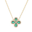 Fiore Necklace gold - Green
