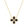 Fiore Necklace gold - Black