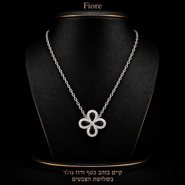 Fiore Necklace - Black
