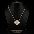 Fiore Necklace gold - white